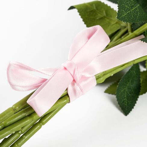 Double Face Gold Satin Ribbon 1/2 inch X 100 Yards, Craft Fabric Ribbon Polyester Ribbons for Gift Wrapping, Wedding, Bow Making, Wreath, Holiday Decoration, DIY Sewing (Gold) in Kuwait