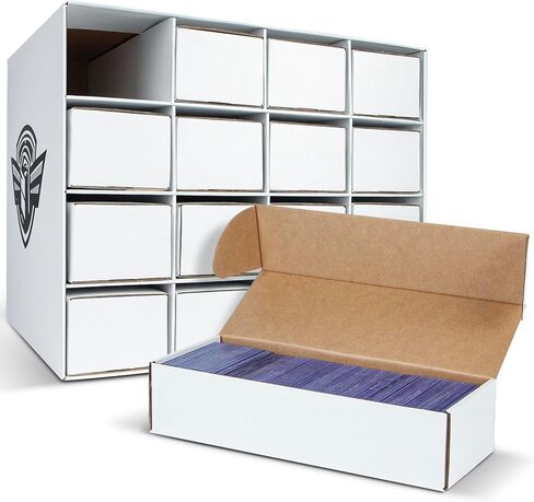 Trading Card Storage Box with 16 Boxes, Card Organizer Case holds 3000+ Top Loaders, Card Holders Collector Boxes for Sports Cards in Saudi Arabia