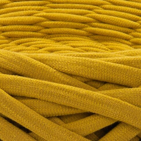 YARNART Cotton Elastic Fabric Spaghetti Premium T-Shirt Knitting Yarn for Bag Basket Cushion Crocheting Projects and Home Decor, Super Bulky (Pack of 1) (7358) in Saudi Arabia