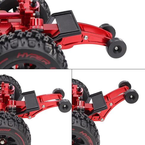 شريط عجلات معدني قابل للتعديل لمدة 1/14 MJX Hyper GO 14210 14209 H14BM عالية السرعة RC REMOTE REPRODERS ROADERS 14120 (Silver) in Kuwait