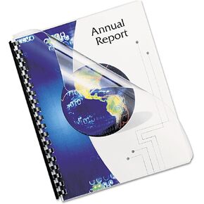 Fellowes Transparent PVC Binding Covers, Oversize, 25 per Pack (52309)