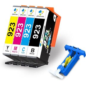 923 Ink Cartridges Combo Pack Without Chip Replacement for HP 923 Ink Cartridges Compatible for OfficeJet 8120 8123 8130 OfficeJet Pro 8122e 8130e 8132e 8135e 8138e 8139e Printer (4 Pack)