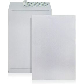 WINPAQ 10" x 15" White Catalog Mailing Envelopes, 28lb White Peel & Seal (pack of 50) - Great for Mailing, Storage & Organizing