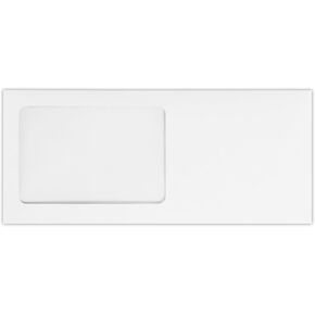 LUXPaper #10 All Purpose Window Envelopes | Peel & Press | 4 1/8" x 9 1/2" | White Wove | 28lb. Text | 50 Qty