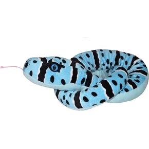 Wild Republic Snake Plush, Stuffed Animal, Plush Toy, Gifts for Kids, Blue Rock Rattlesnake, 54 inches