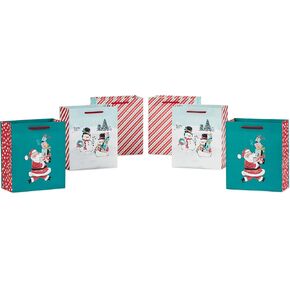 6" Small Holiday Gift Bag Bundle