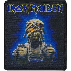 C&D Visionary Iron Maiden Mummy Lightning Patch, Black, Blue