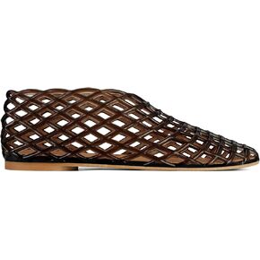 Jelly Mesh Ballet Flats for Women Clear Hollow Jellies Flat Sandals Round Toe Slip On Beach Balleria Flat Shoes