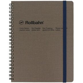 Delfonics Rollbahn Cap-Martin Textured Cover Notebooks: 6-1/2 in. x 8-1/2 in. (Greige) / A5 Notebook