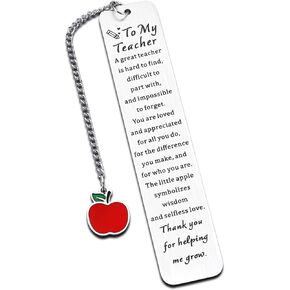 Teacher Appreciation Gifts Teacher Gifts for Women Men Teacher Bookmark Best Teacher Gift Teachers' Day Gifts Thank You Teacher Retirement Gift Teacher Christmas Birthday Gift Teacher Valentine Gift