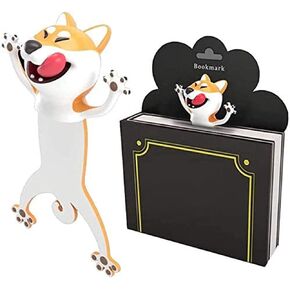 3D Cartoon Animal Longmark جميل المرح اللطيف الإشارات المرجعية PVC PVC LOCKAMPLAME SQUASHED الحيوانات القراءة المرجعية القرطاسية تقدم الحفلات هدية رائعة مثالية للأطفال والطلاب - الذئب in Kuwait