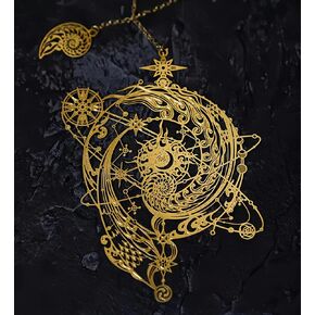 Golden Bookmark Great spacial Gift time-Eternal-Universe Students Creative Gift Box Hollow Metal (The Source of The Universe)