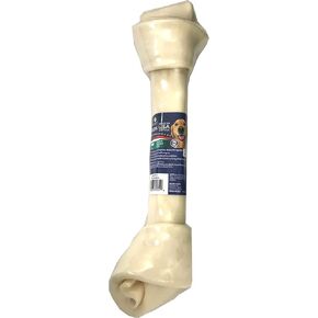 Pet Factory 100% Made in USA Beefhide 15-17" Knotted Bone Dog Chew Treat - Natural Flavor, 1 Count/1 Pack