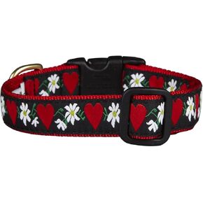 Up Country Hearts & Flowers Dog Collar - Large