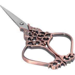 مقص خياطة كلاسيكي DIY الكلاسيكي لمجموعة التطريز والفنون الفنية ، تصميم مقبض مريح (الذهب الوردي)