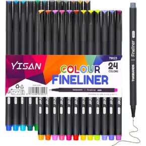 YISAN Colored Pens Journal Pens,Colorful Pens Fine Tip,Fineliners,Fine Point,Journaling Markers for Drawing,Note Taking,No Bleed,Art Projects Supplies,70023
