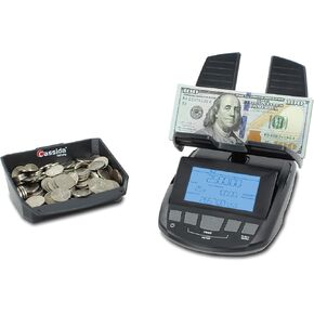 Cassida Professional Money Counting Scale Bill Counter (Till Tally), 1 Pack, Black
