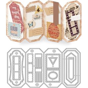 2025 Graduation Season Frame Cutting Dies, Carbon Steel 3D Die Cuts Stencils Frame Embossing Scrapbooking Template for Greeting Card Making Party Ceremony Invitation Photo Album Decor