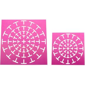 2PCS Mandala Dotting Tools Mandala Dot Painting Stencils Mandala Stencils Mandala Stencil Template Set for Wood, Fabric, Glass, Metal, Walls Decorations