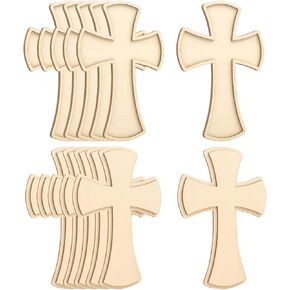12 Pack 9 Inch Unfinished Wooden Crosses Blank Wood Cross for DIY Crafts