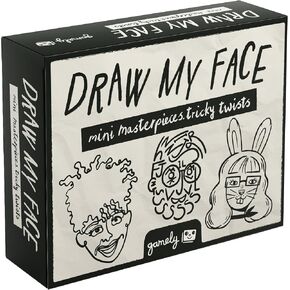 Draw My Face: The pocketsize Party Game of Sixty-Second Portraits with Tricky Twists. Super Fun Family-Friendly Drawing Game for Adults, Teenagers and Children