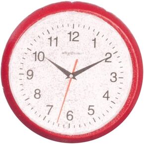 Dollhouse Miniature 1:12 Scale RED Wall Clock #T8453