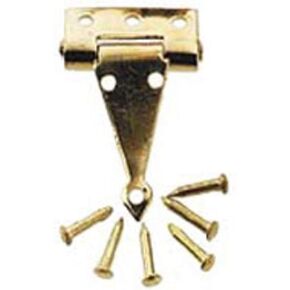 Dollhouse Miniature Gold Plated Brass T Hinge by Houseworks