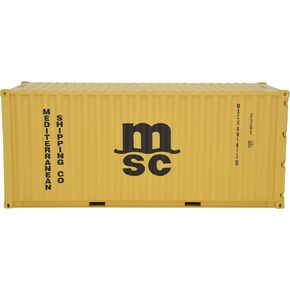TANG DYNASTY 1:20 MSC Shipping Container Model Abs Resin & Wood Toy Home Decoration Gift