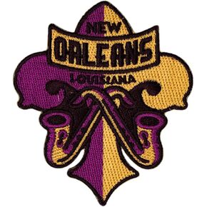 Vagabond Heart New Orleans Patch - New Orleans Souvenir - New Orleans Louisiana Iron On Travel Badge - Bourbon Street