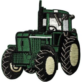 Tractor Farm Lorry Dump Retro Truck Backhoe Kids Cartoon Iron on Patch Embroidered Patch Supplies for Jacket Bags Jeans Backpack Clothes DIY