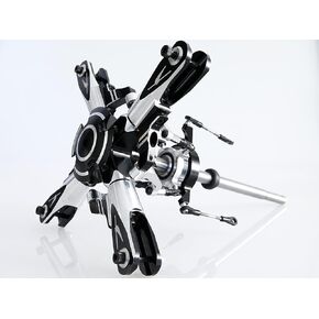 Aircraft T-rex 600 DFC 4 Blades Flybarless Rotor Head Kit for Align Trex 600 RC Helicopter Replacement Part (4 Blades Rotor Head)