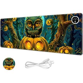 Heated Mouse Pad & Desk Mat Hand Warmer Cute Panda 31.5x13 inch Large Size Intelligent Fast Heating, 3 Speed Adjustable, Timed Auto Power-Off for Office & Home Warm Desk Pad