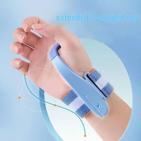 1 Pc Pencil Grip Corrector, Hook Wrist Corrector for Correcting Pen Holding Posture Handwriting Writing Posture Correction Trainer, Blue in Kuwait