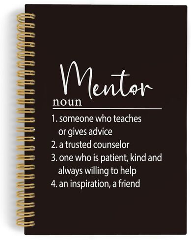 Mentor Gift Spiral Noteboor ، هدية لمجلة Mentor ، هدايا التقدير ، شكرًا لك هدايا التقاعد لمرشد Men Men Women 5.5 "× 8.3" 164 صفحة. in Kuwait
