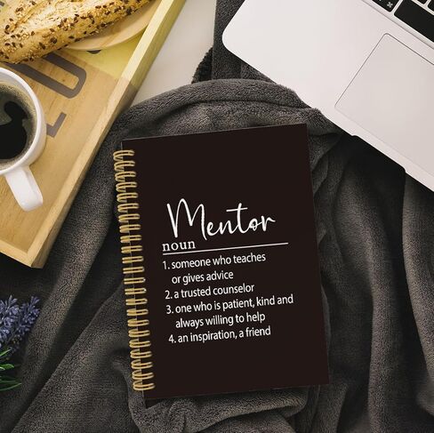 Mentor Gift Spiral Noteboor ، هدية لمجلة Mentor ، هدايا التقدير ، شكرًا لك هدايا التقاعد لمرشد Men Men Women 5.5 "× 8.3" 164 صفحة. in Kuwait