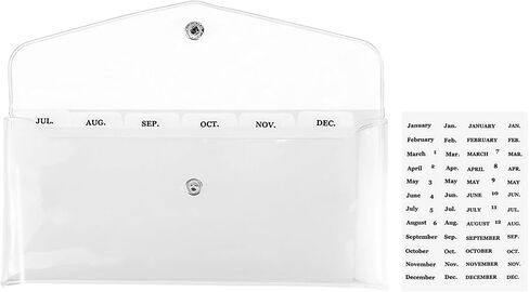 NatSumeBasics Cash Envelope Wallet Rainbow Stuffing Wallet 6 Money Divider Pockets with Tab Stickers for Bill Receipt Cash Money Organizer Holder System (Rainbow) in Kuwait