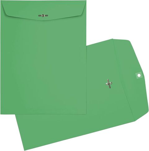 LUXPaper 9 x 12 Open End Envelopes | Clasp | Midnight Black | 80lb. Text | 50 Qty in Saudi Arabia