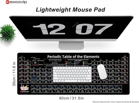 Large Mouse Pad XL - Unique Desk Mouse Mat with Built-in Vim Cheat Sheet - Easy to Clean Mouse and Keyboard Pad with Comprehensive Vim Shortcut for Software Engineers in Kuwait