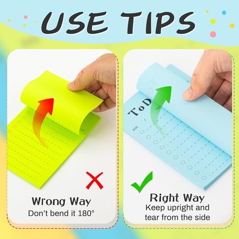 وسادات مبطمة مبطنة لزجة ، وسادة الملاحظات اللزجة 4 × 9 بوصة ، 50 ورقة/وسادة ، وملاحظات لزجة مع خطوط ، وملاحظات لاصقة كبيرة للمكتب ، والمدرسة ، ولون الباستيلان in Kuwait