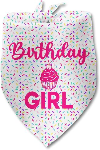 Dog Birthday Bandana Birthday Girl Pet Scarf Bibs Accessories Party Supplies for Dog Lover Small Medium Puppy Bandanas Girl in Kuwait