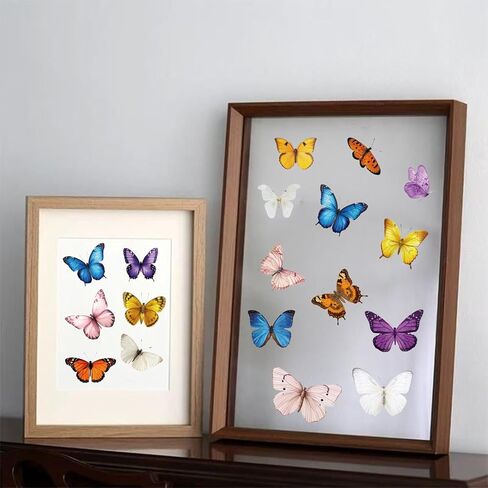 600Pcs Butterfly Stickers,Self-Adhesive PVC Vintage Butterfly Stickers for Scrapbook, Laptop, Journal, DIY Project, Window, Envelope Spring Themed Party Decors in Saudi Arabia
