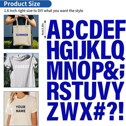 30 Sheets 930 Pieces Iron on Letters for Clothes 1.6 Inch Heat Transfer Letters with A-Z Iron on Vinyl Letters in 5 Colors PU Alphabet Adhesive Stickers for DIY Printing Craft Fabric T-Shirt Jersey in Kuwait