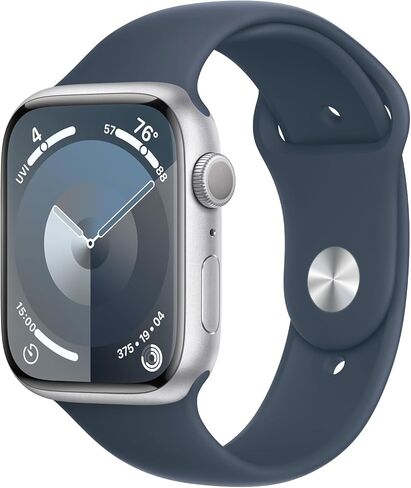 Apple Watch Series 9 [GPS 41mm] Starlight Aluminum Case with Starlight Sport Band M/L (Renewed Premium) in Saudi Arabia