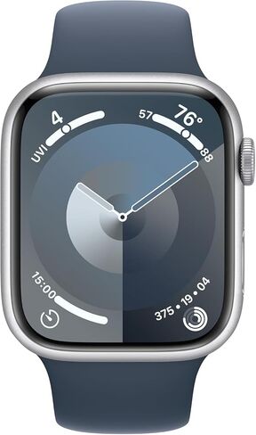 Apple Watch Series 9 [GPS 41mm] Starlight Aluminum Case with Starlight Sport Band M/L (Renewed Premium) in Saudi Arabia
