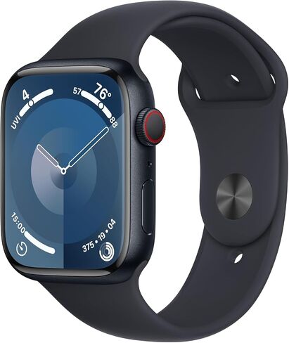 Apple Watch Series 9 [GPS 41mm] Starlight Aluminum Case with Starlight Sport Band M/L (Renewed Premium) in Saudi Arabia