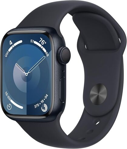 Apple Watch Series 9 [GPS 41mm] Starlight Aluminum Case with Starlight Sport Band M/L (Renewed Premium) in Saudi Arabia