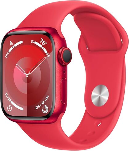 Apple Watch Series 9 [GPS 41mm] Starlight Aluminum Case with Starlight Sport Band M/L (Renewed Premium) in Saudi Arabia