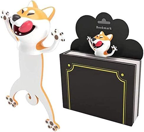 3D Cartoon Animal Longmark جميل المرح اللطيف الإشارات المرجعية PVC PVC LOCKAMPLAME SQUASHED الحيوانات القراءة المرجعية القرطاسية تقدم الحفلات هدية رائعة مثالية للأطفال والطلاب - الذئب in Kuwait