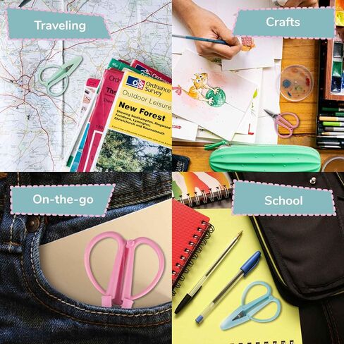 JubileeYarn Tiny Traveler Scissors - Portable Mini Airplane Snips - Aqua Haze - 1 Pair in Saudi Arabia