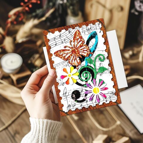 MAYJOYDIY Music Notes Die Cuts for Card Making Flower Butterfly Metal Cutting Dies Floral Vines Embossing Cutting Stencil for Scrapbooking Craft Paper Birthday Card Gift Decoration in Saudi Arabia